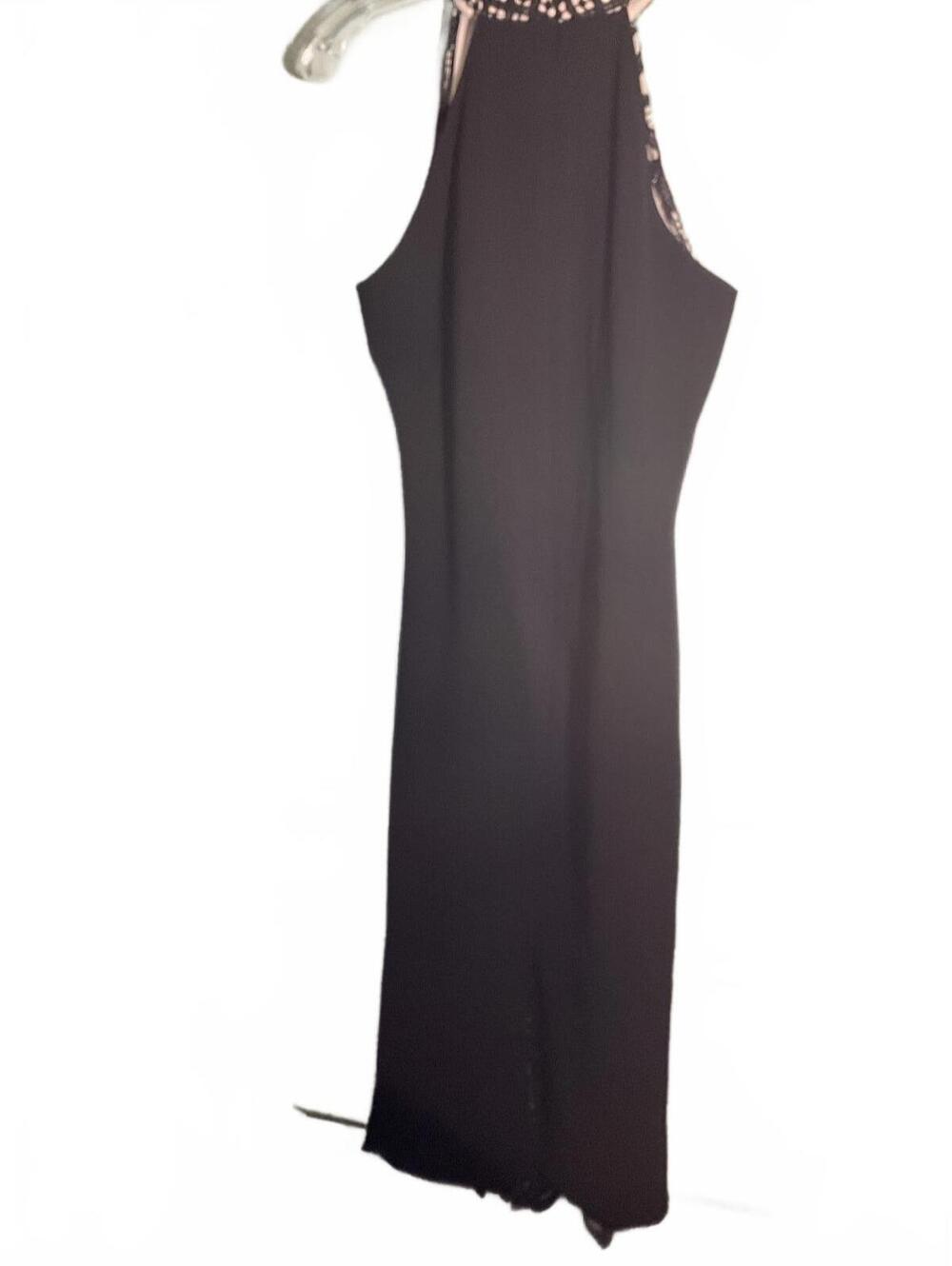 Elly Bazaar Black Lace Midi Dress with Sleeveless Design Large - Picture 8 of 11